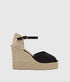 Bianca Espadrille Wedge - Black